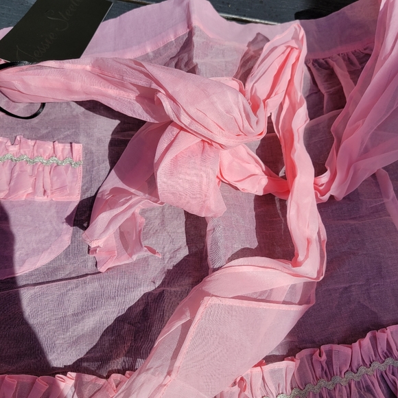 Jessie Steele Limited Edition Fancy Apron ~ NWT ~ Pretty Pink ~ OSFM ~ MCM Vibe - Picture 4 of 13
